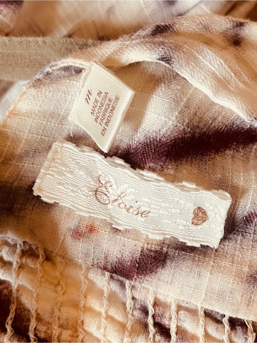 Anthro Eloise Sunny Forecast Chemise Dress Crisscross Strap Smocked Gauzy sz M - Picture 3 of 10